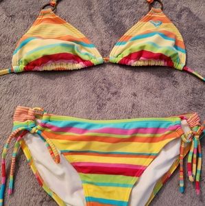 Roxy rainbow string bikini